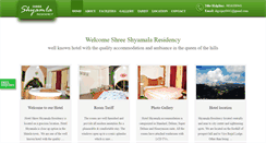 Desktop Screenshot of hotelshyamalashimla.com